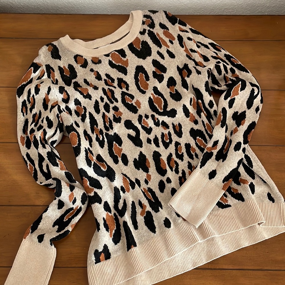 Animal print sweater